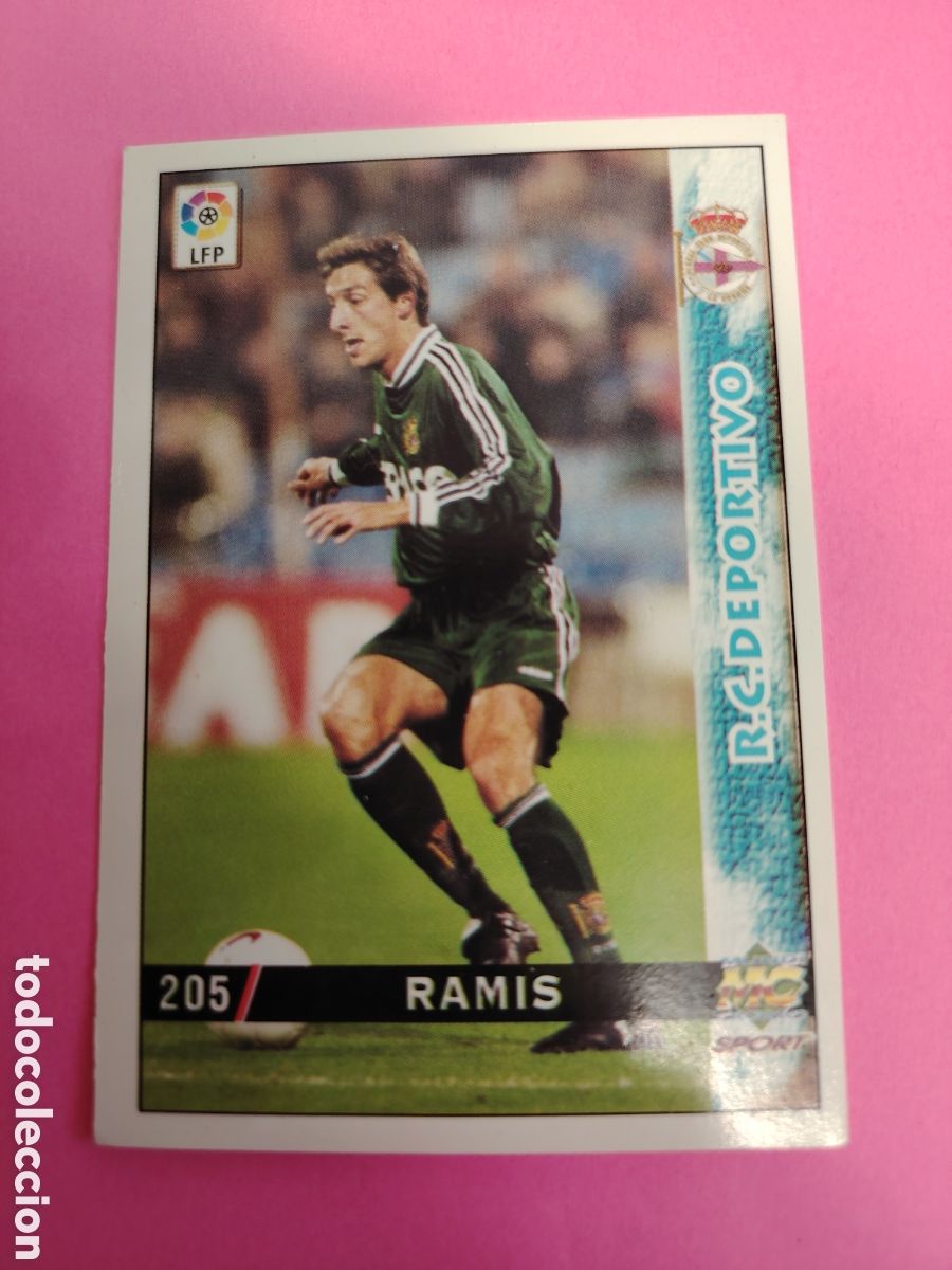Figurine di Calcio: DEPORTIVO-N&deg;205-RAMIS-MUNDICROMO FICHAS DE LA LIGA 1998 1999 98 99