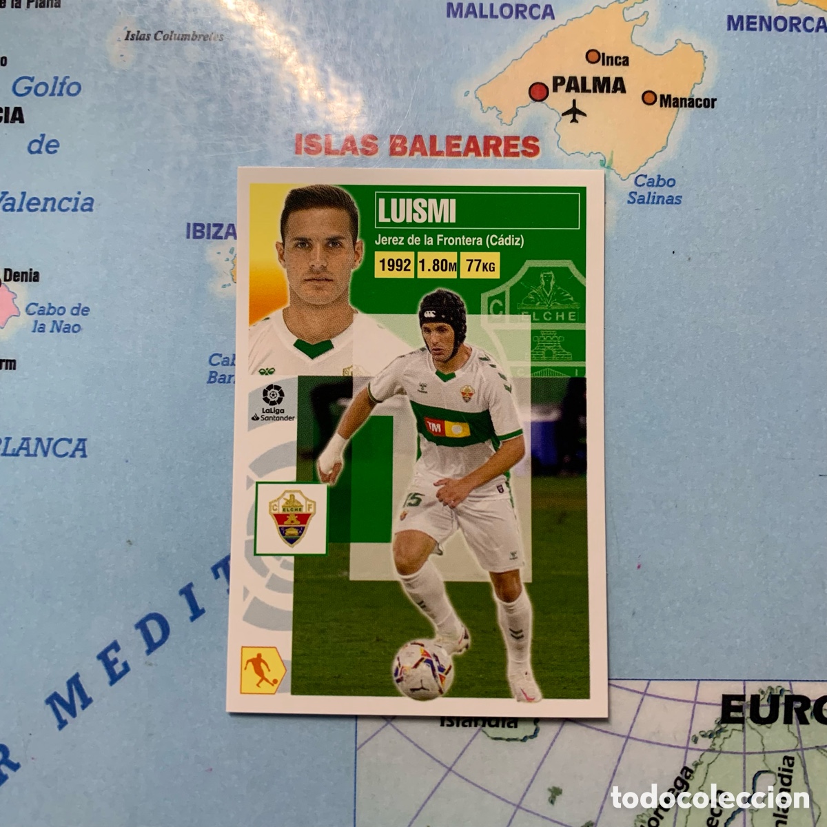 Fu&szlig;ball-Sticker: Luismi coloca n&uacute;mero 10Bis cromo liga este 20-21 2020-2021