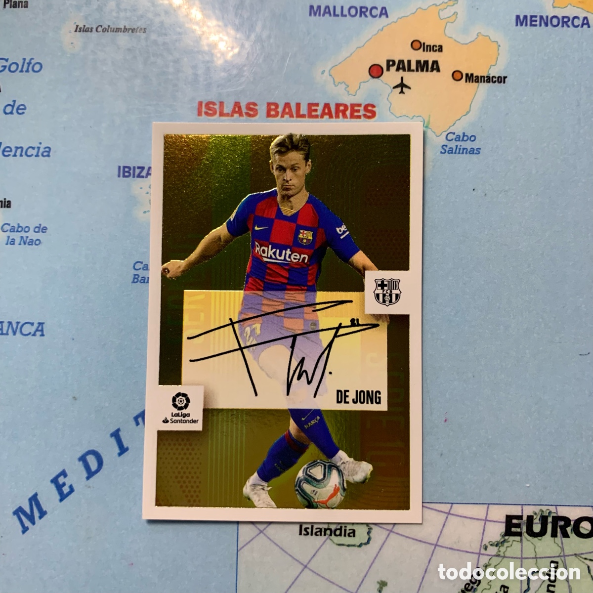 Figurine di Calcio: De Jong Serie diez n&uacute;mero 3 cromo liga este 20-21 2020-2021