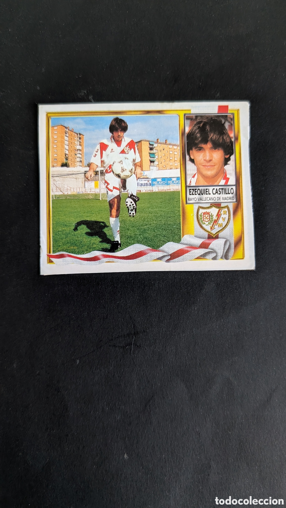 Cartes &agrave; collectionner de Football: EZEQUIEL CASTILLO RAYO VALLECANO FICHAJE 26 LIGA ESTE 1995/96 95 96 RECORTADO