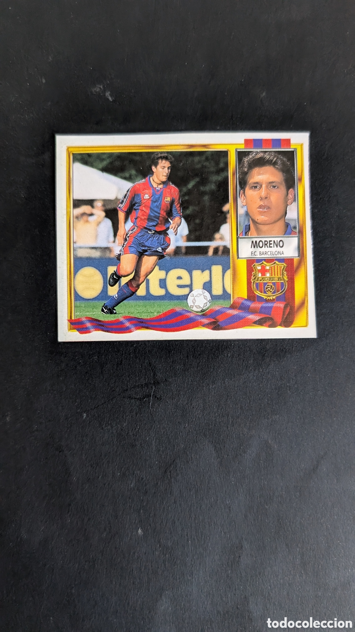 Football Stickers: MORENO BARCELONA FICHAJE 28 LIGA ESTE 1995/96 95 96 RECORTADO
