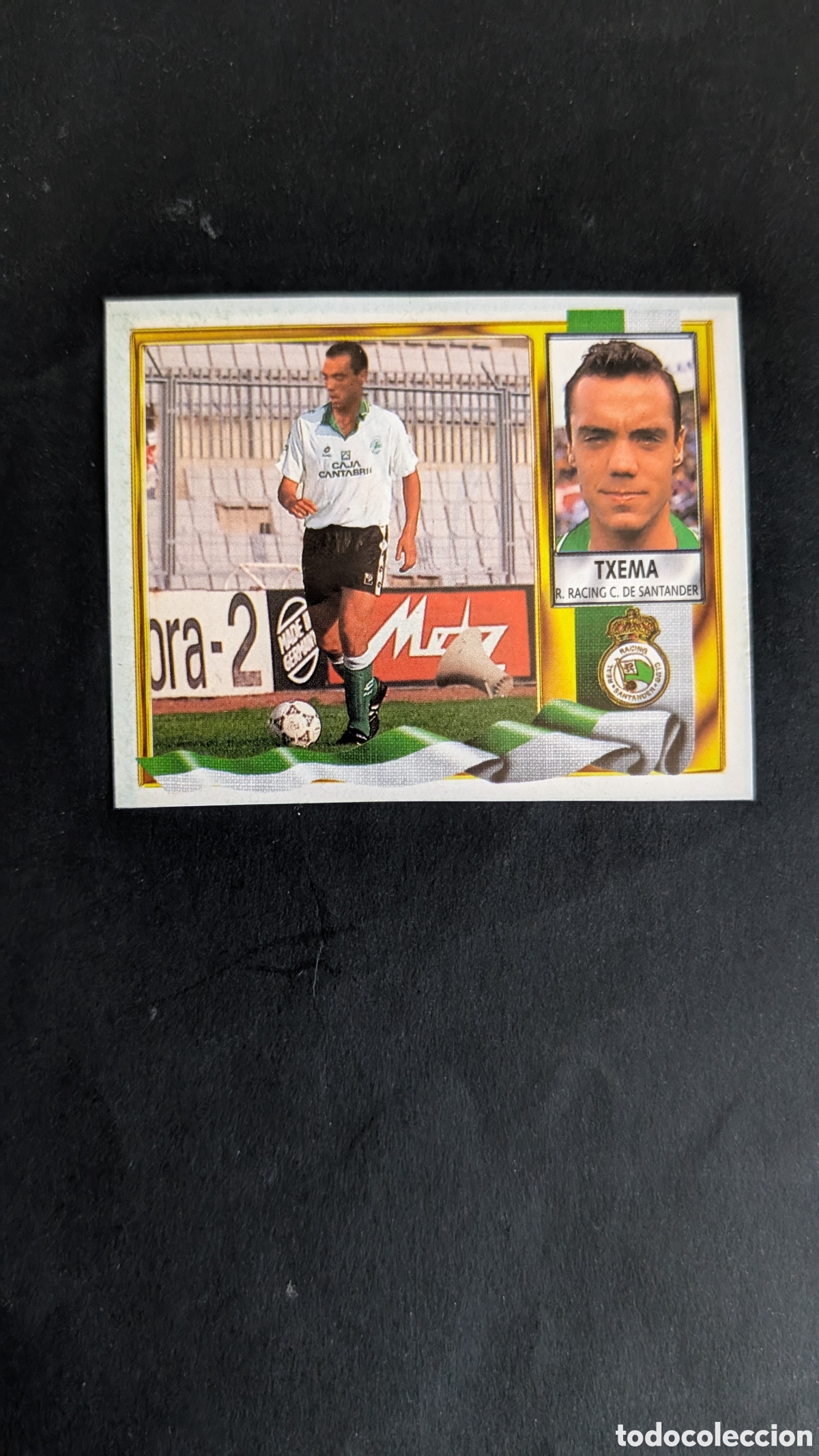Fu&szlig;ball-Sticker: TXEMA RACING SANTANDER FICHAJE 31 VERSION LIGA ESTE 1995/96 95 96 RECORTADO