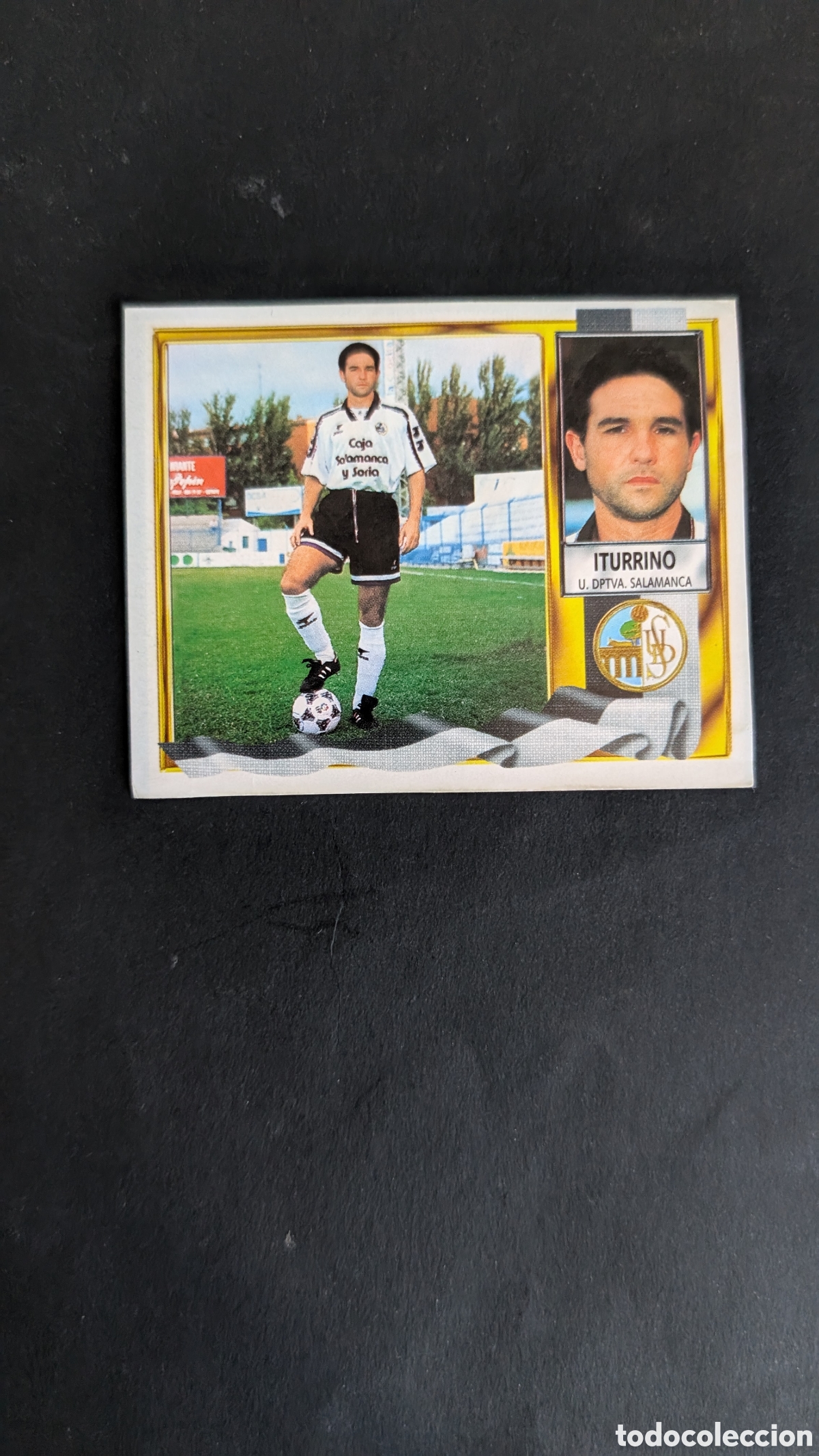 Fu&szlig;ball-Sticker: ITURRINO SALAMANCA FICHAJE 33 LIGA ESTE 1995/96 95 96 RECORTADO