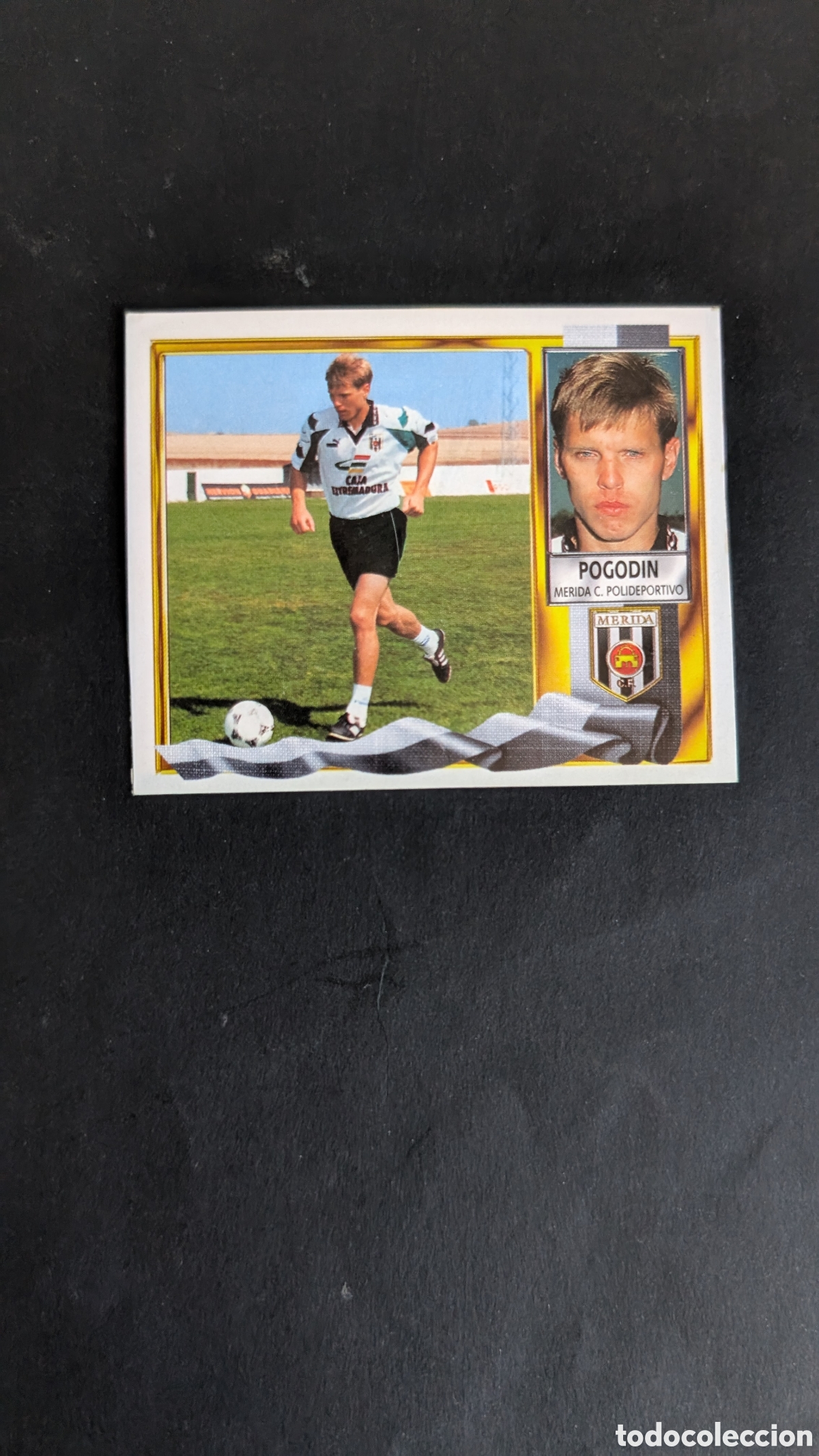 Fu&szlig;ball-Sticker: POGODIN MERIDA FICHAJE 35 LIGA ESTE 1995/96 95 96 RECORTADO