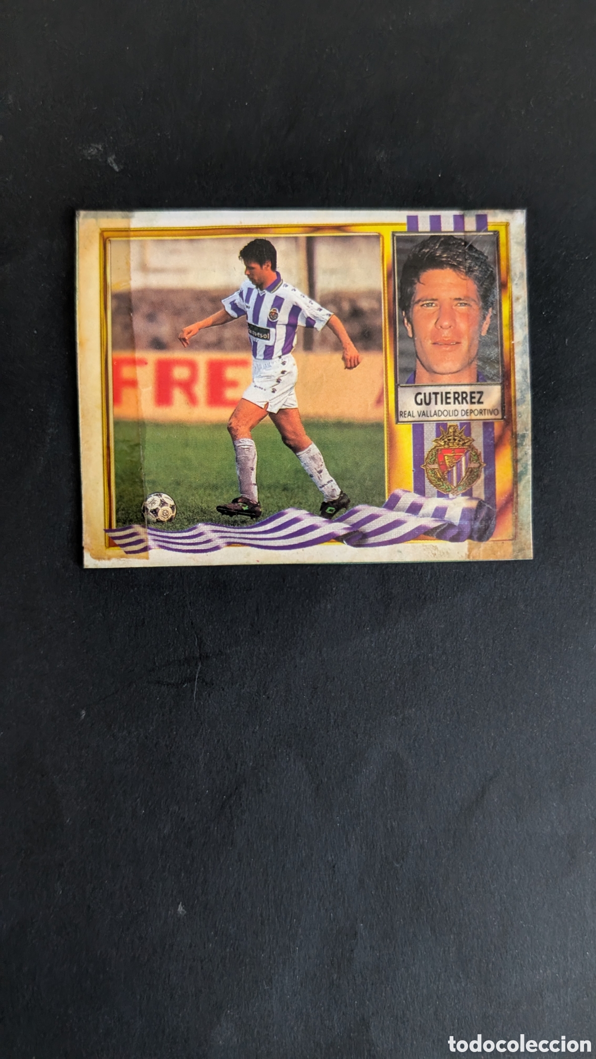 Fu&szlig;ball-Sticker: GUTIERREZ VALLADOLID FICHAJE 36 LIGA ESTE 1995/96 95 96 RECORTADO