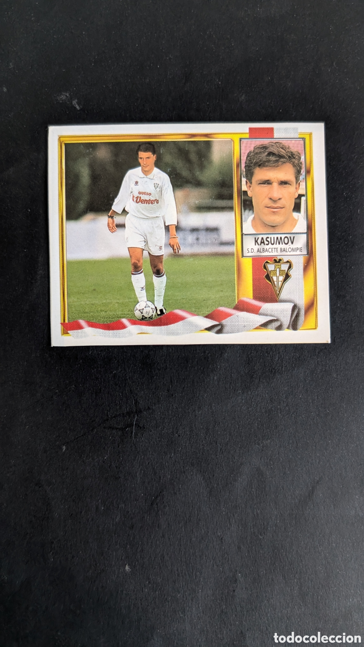 Fu&szlig;ball-Sticker: KASUMOV ALBACETE COLOCA VERSION LIGA ESTE 1995/96 95 96 RECORTADO