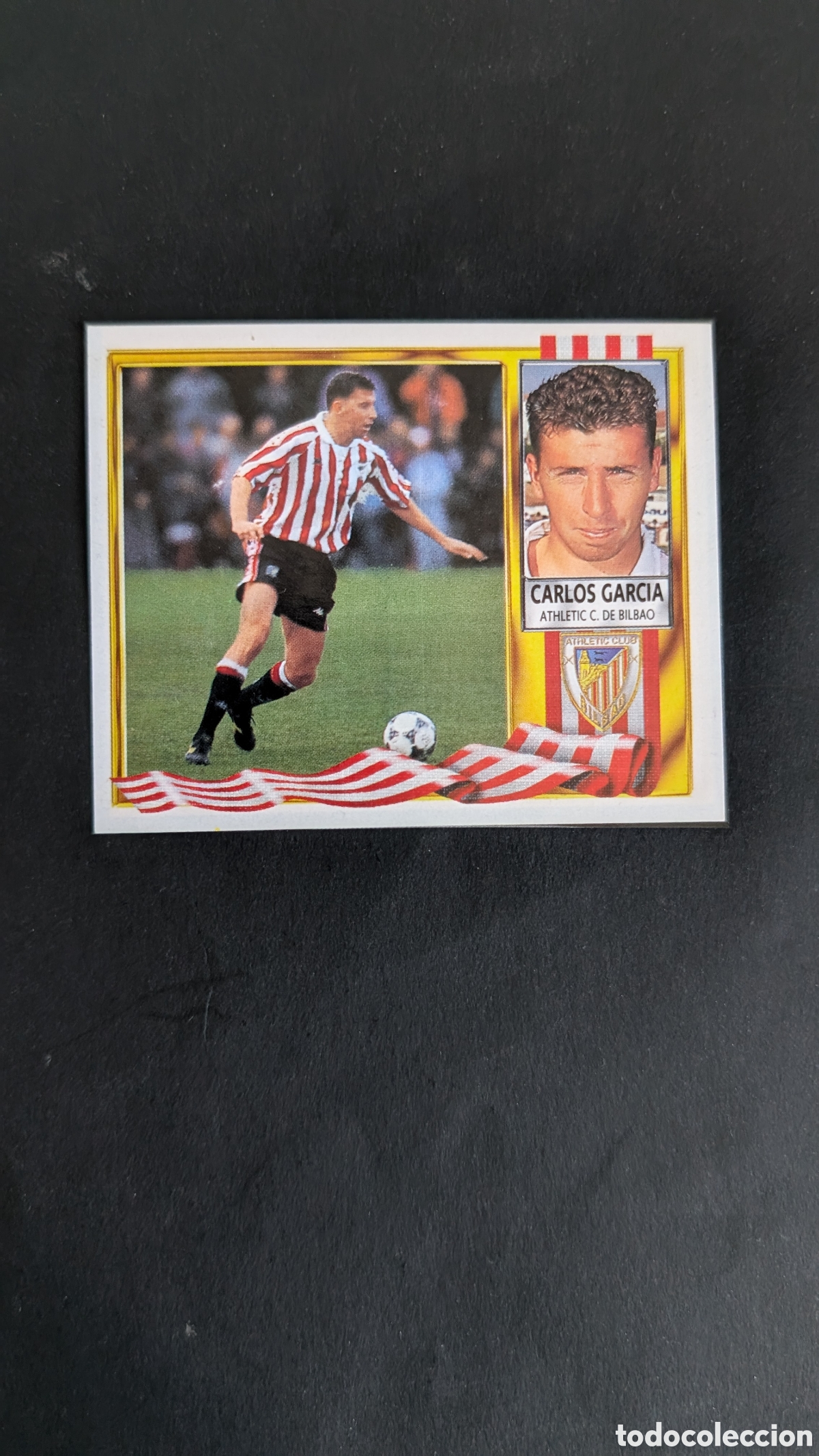 Cartes &agrave; collectionner de Football: CARLOS GARCIA BILBAO COLOCA LIGA ESTE 1995/96 95 96 RECORTADO