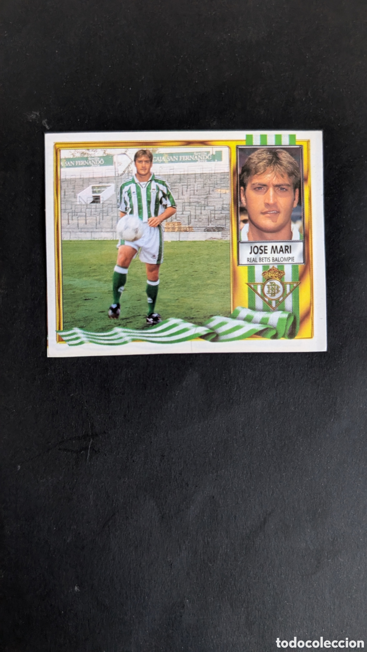 Cartes &agrave; collectionner de Football: JOSE MARI BETIS COLOCA LIGA ESTE 1995/96 95 96 RECORTADO