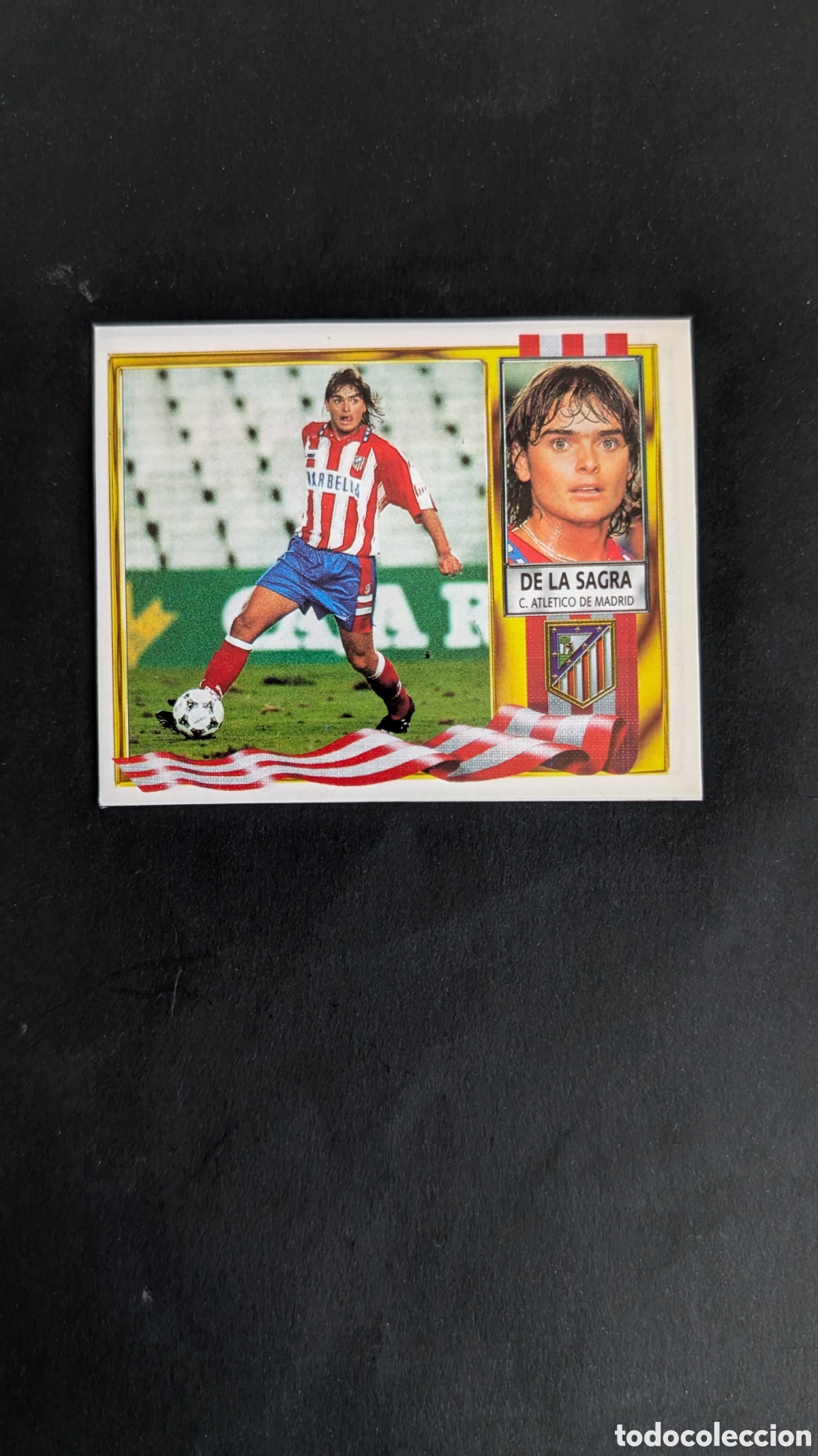 Cartes &agrave; collectionner de Football: DE LA SAGRA ATLETICO MADRID COLOCA LIGA ESTE 1995/96 95 96 RECORTADO