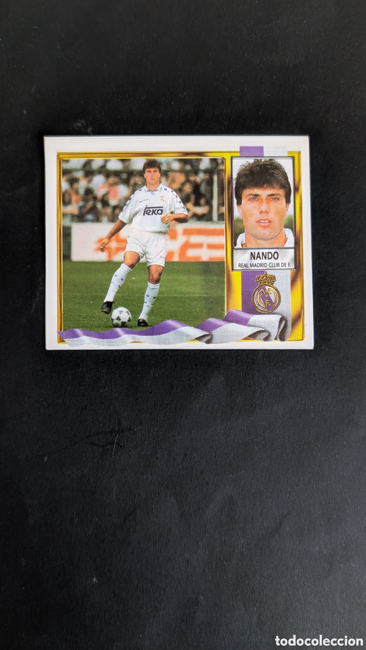 Cartes &agrave; collectionner de Football: NANDO REAL MADRID COLOCA LIGA ESTE 1995/96 95 96 RECORTADO