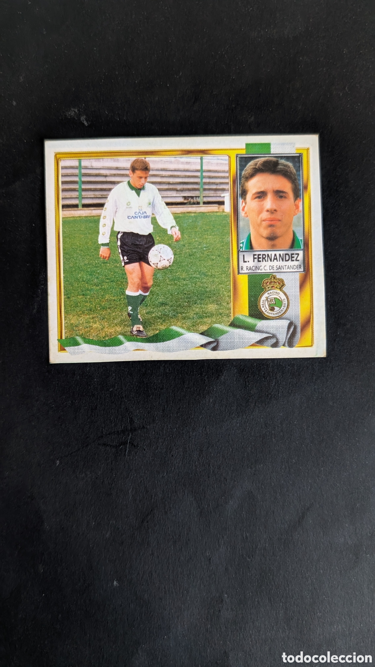 Cartes &agrave; collectionner de Football: LUIS FERNANDEZ RACING SANTANDER COLOCA LIGA ESTE 1995/96 95 96 RECORTADO