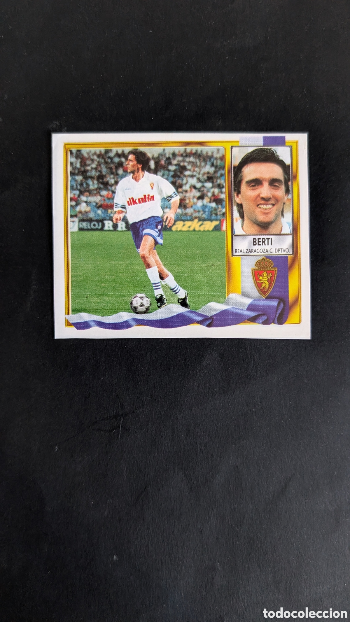 Cartes &agrave; collectionner de Football: BERTI ZARAGOZA COLOCA LIGA ESTE 1995/96 95 96 RECORTADO