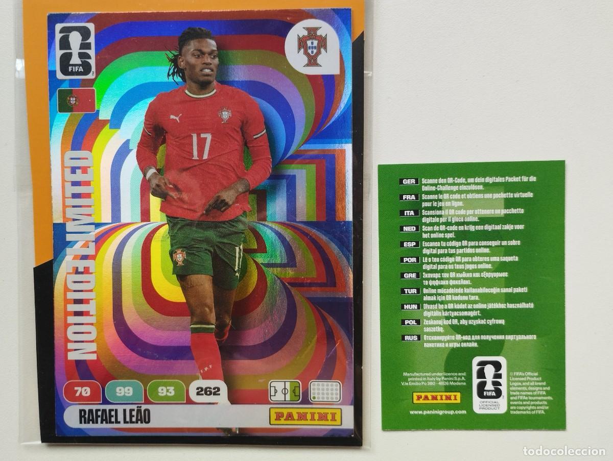 Cromos de f&uacute;tbol: CROMO CARD ADRENALYN MUNDIAL WORLD CUP 2026 LIMITED EDITION XXL RAFAEL LEAO PORTUGAL