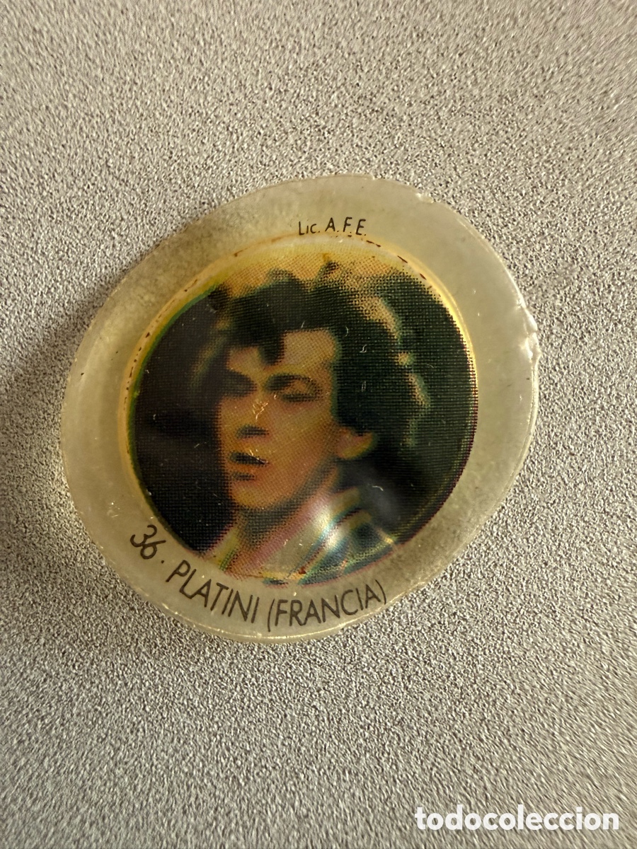 Figurine di Calcio: Cromo Chapa COCA COLA. PLATINI ( Francia ). MUNDIAL 82