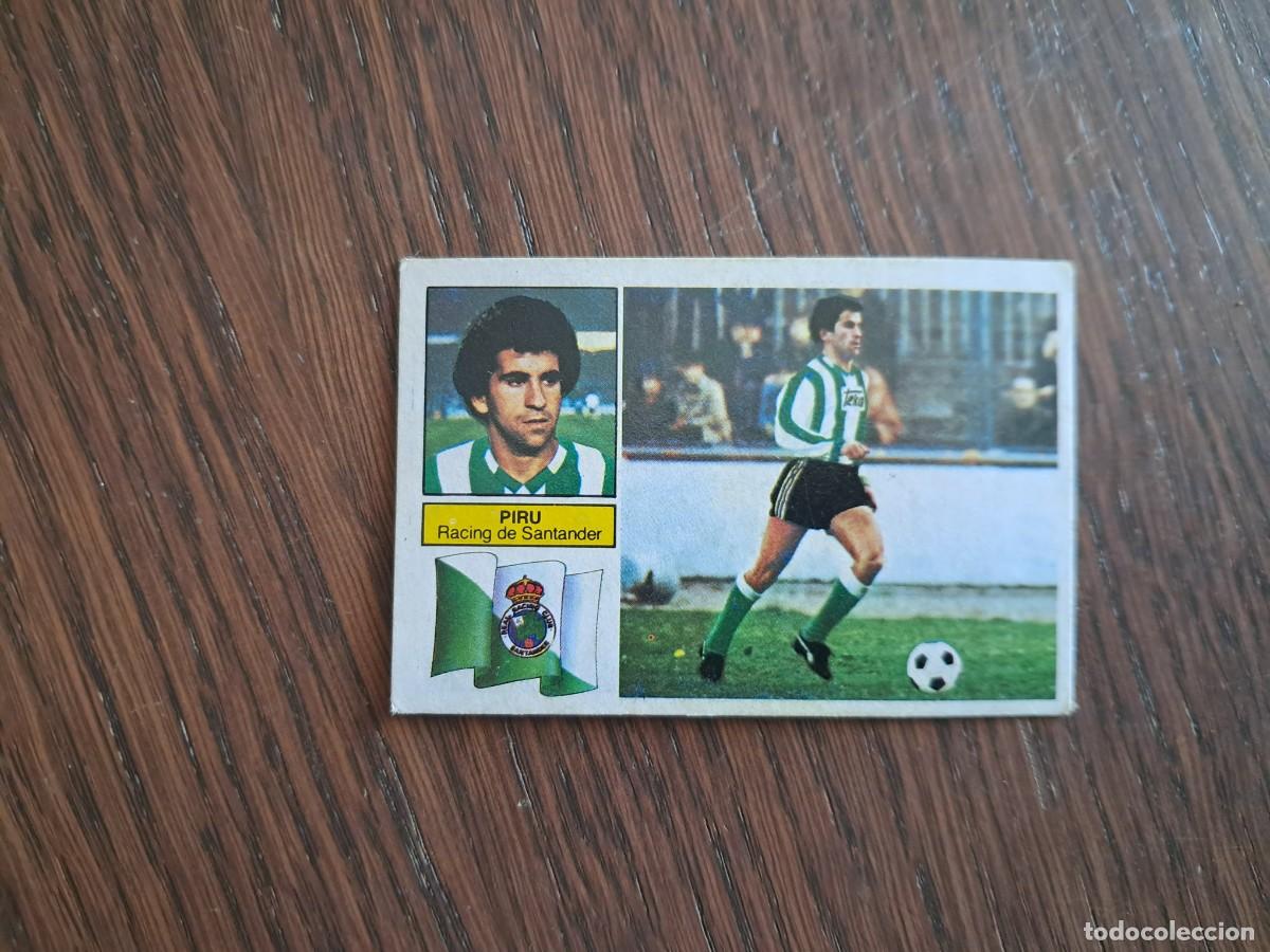 Football Stickers: cromo de futbol, ediciones Este, liga 82-83, Piru, Racing de Santander. sin pegar.