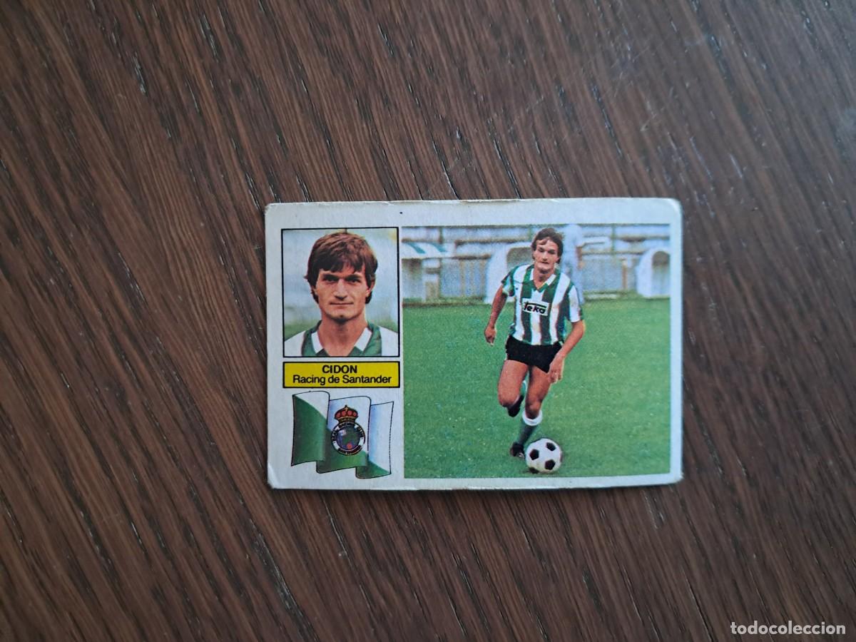 Cromos de f&uacute;tbol: cromo de futbol, ediciones Este, liga 82-83, Cid&oacute;n, Racing de Santander. sin pegar.