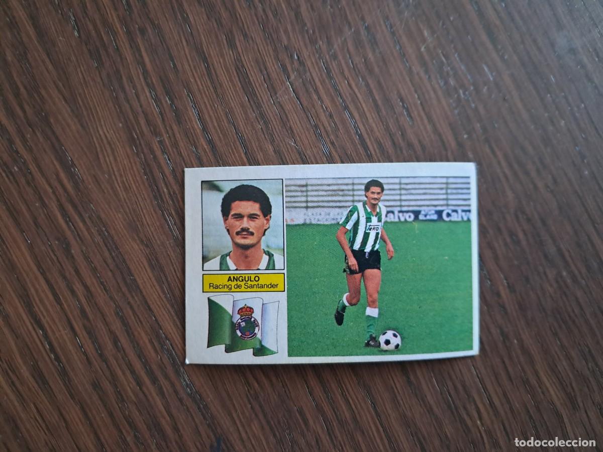Cromos de f&uacute;tbol: cromo de futbol, ediciones Este, liga 82-83, Angulo, Racing de Santander. sin pegar.