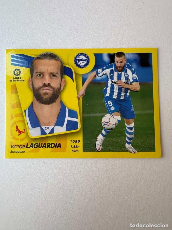 Cromos de f&uacute;tbol: Cromo Victor Laguardia Alav&eacute;s 9 Liga Este 2021-22