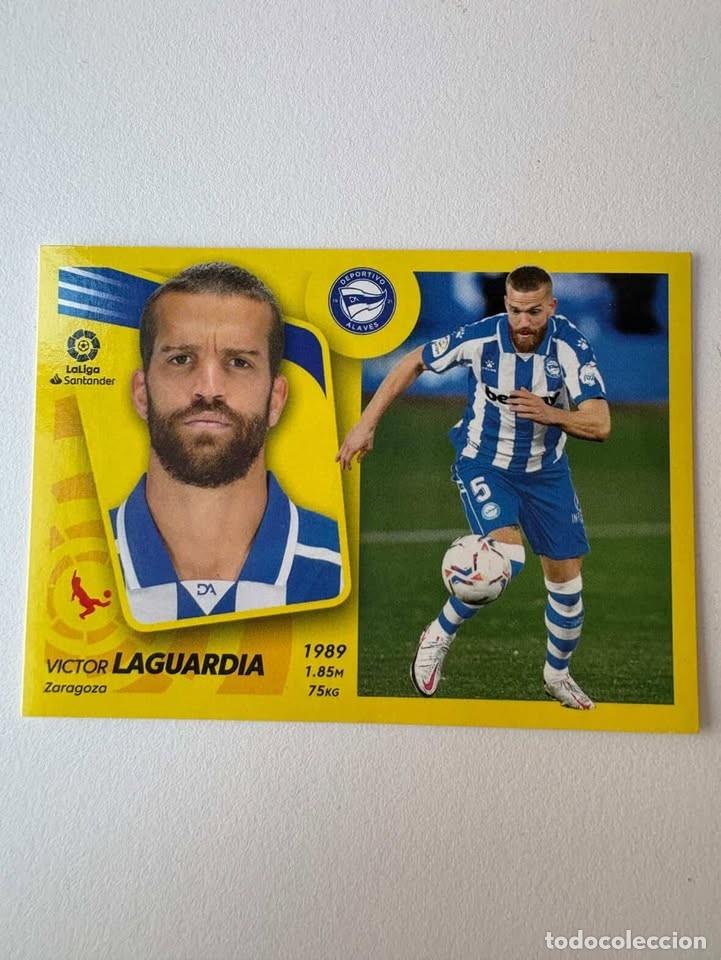 Cromos de f&uacute;tbol: Cromo Victor Laguardia Alav&eacute;s 9 Liga Este 2021-22