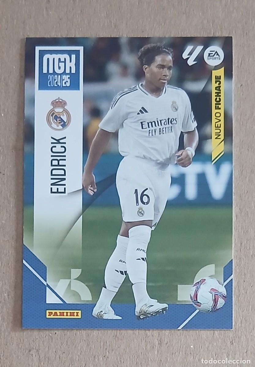 Cromos de f&uacute;tbol: NUEVO FICHAJE n&ordm; 444 ENDRICK ROOKIE REAL MADRID MEGACRACKS 2024-2025 DE PANINI. Nuevo de sobre.