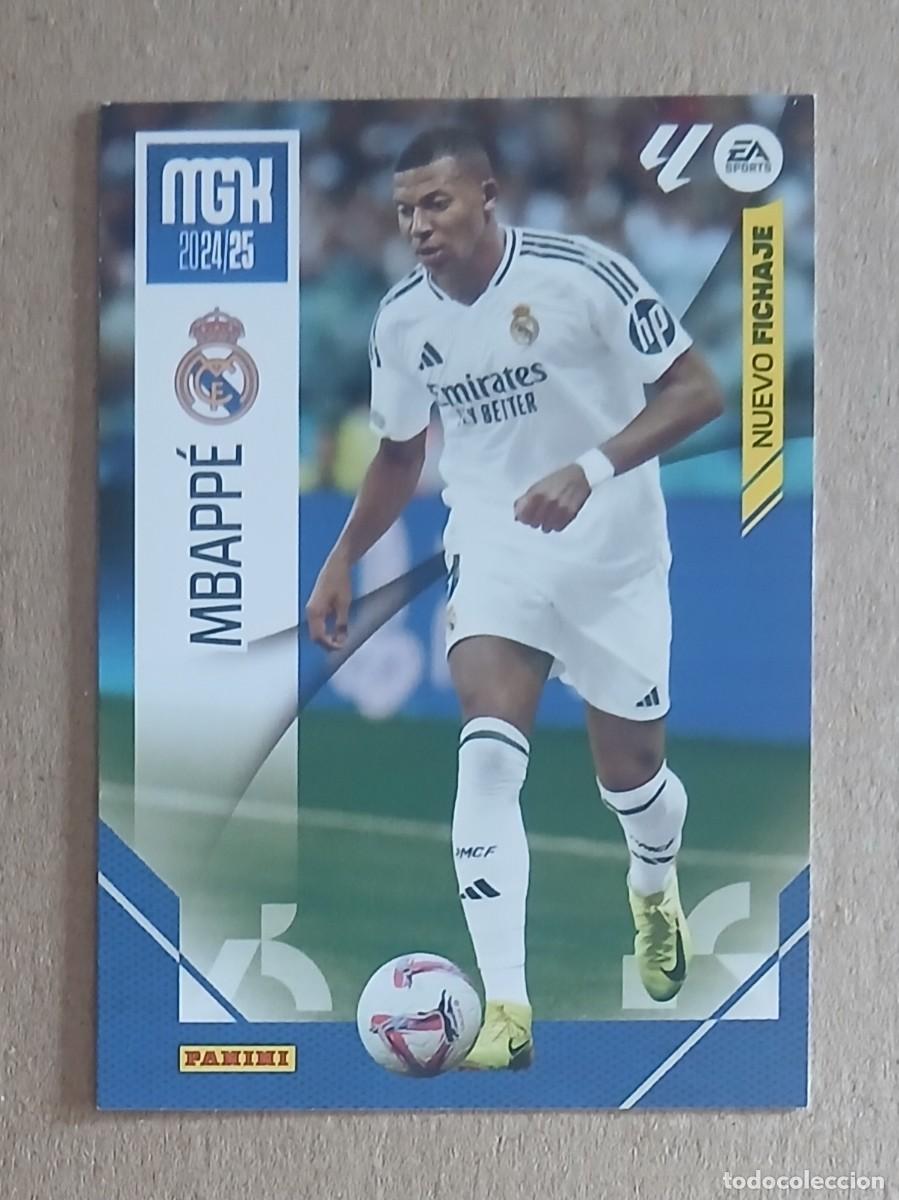 Cromos de f&uacute;tbol: NUEVO FICHAJE n&ordm; 459 KYLIAN MBAPP&Eacute; REAL MADRID MEGACRACKS 2024-2025 DE PANINI. Nuevo de sobre.
