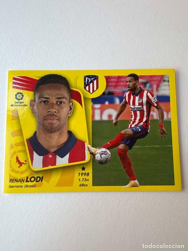 Cromos de f&uacute;tbol: Cromo Renan Lodi Atl&eacute;tico de Madrid 11B Liga Este 2021-22