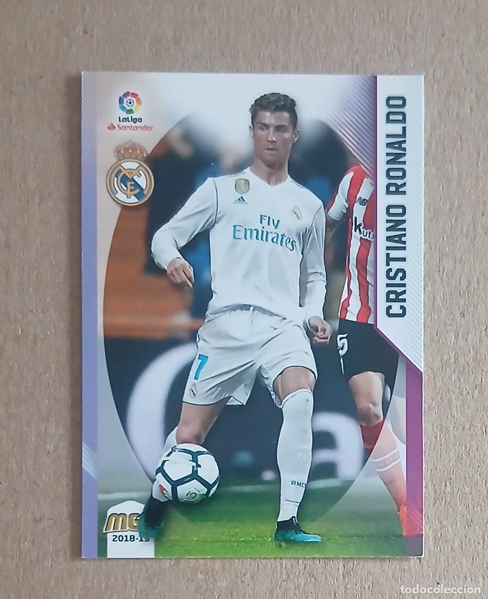 Cromos de f&uacute;tbol: CROMO n&ordm; 372 CRISTIANO RONALDO REAL MADRID MEGACRACKS 2018 -2019 DE PANINI.