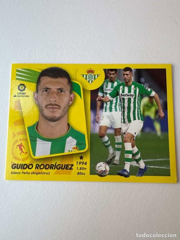 Cromos de f&uacute;tbol: Cromo Guido Rodr&iacute;guez Betis 12 Liga Este 2021-22