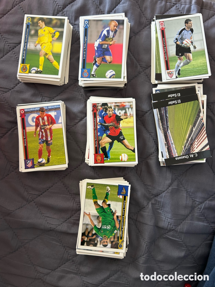 Cromos de f&uacute;tbol: Lote 350 cromos Mundicromo 2005 2006 con repetidos