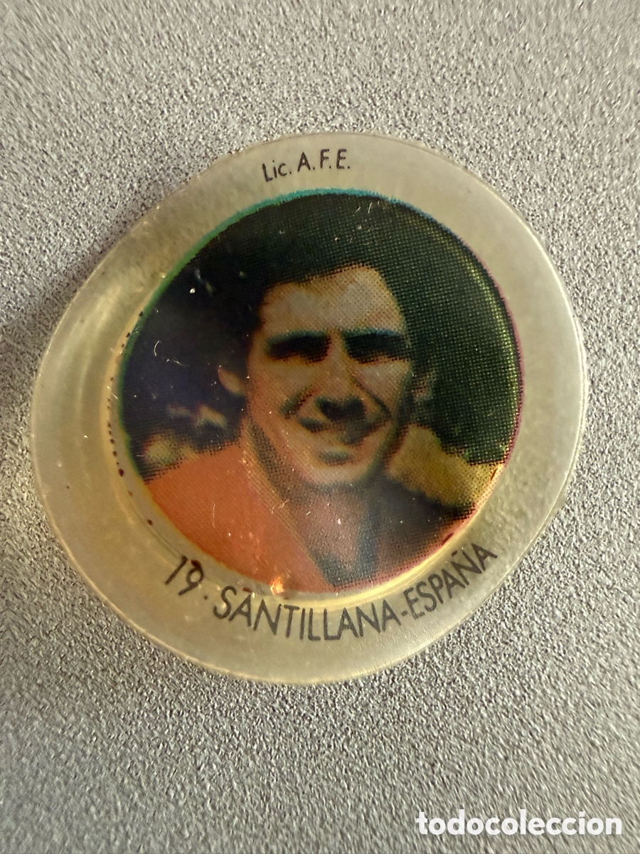 Cromos de f&uacute;tbol: Cromo Chapa. COCA COLA. SANTILLANA ( Espa&ntilde;a ) MUNDIAL 82