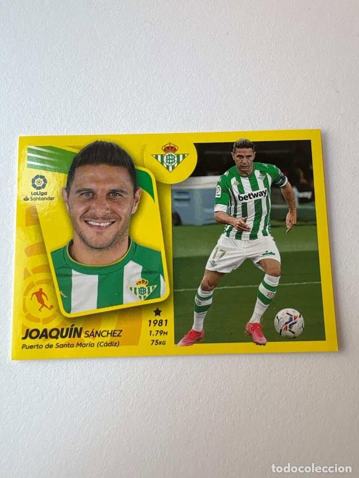 Cromos de f&uacute;tbol: Cromo Joaqu&iacute;n S&aacute;nchez Betis 16 Liga Este 2021-22