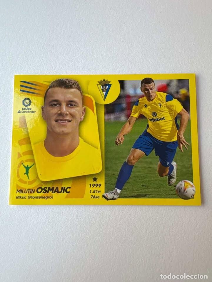 Cromos de f&uacute;tbol: Cromo Milutin Osmajic C&aacute;diz 17bis Liga Este 2021-22