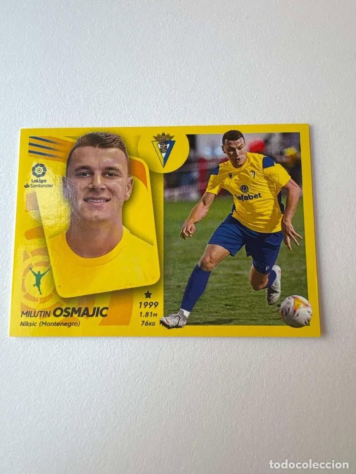 Cromos de f&uacute;tbol: Cromo Milutin Osmajic C&aacute;diz 17bis Liga Este 2021-22
