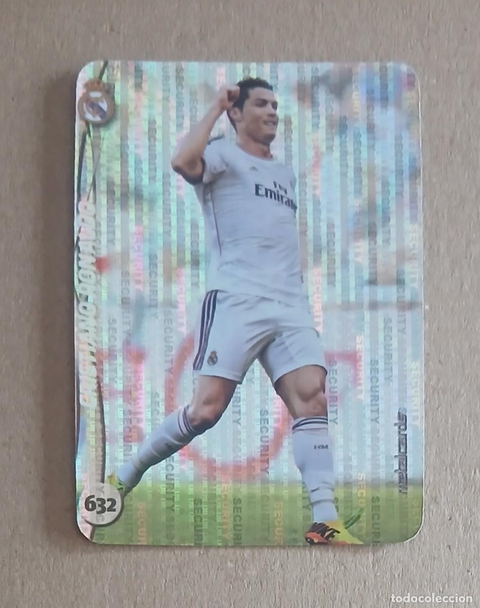 Cromos de f&uacute;tbol: CROMO n&ordm; 632 CRISTIANO RONALDO REAL MADRID SECURITY VERTICAL MUNDICROMO 2014-2015. Nuevo.
