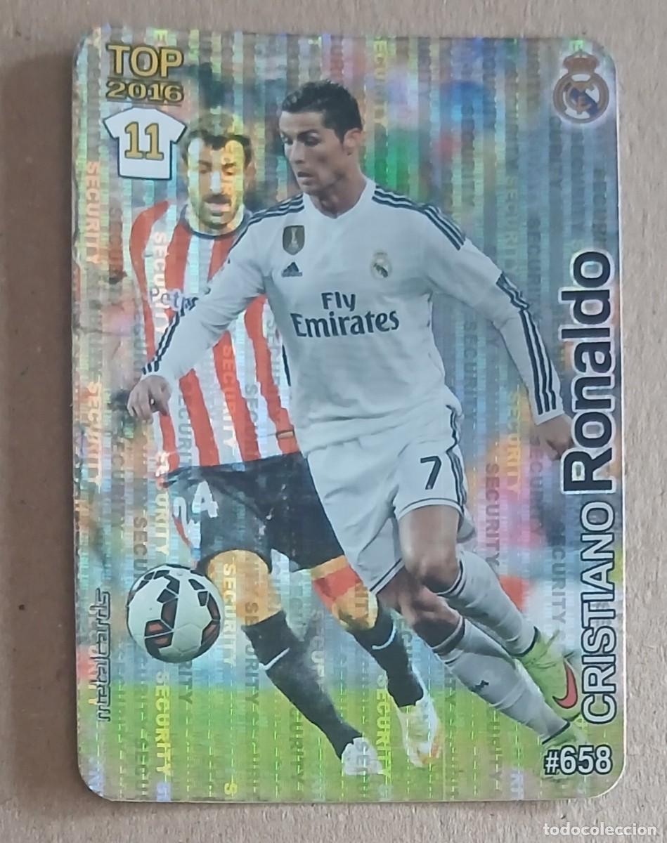 Cromos de f&uacute;tbol: CROMO n&ordm; 658 CRISTIANO RONALDO REAL MADRID SECURITY VERTICAL MUNDICROMO 2015-2016. Nuevo.