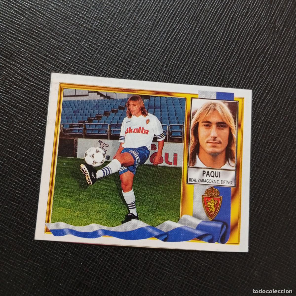 Cromos de f&uacute;tbol: PAQUI ZARAGOZA ESTE 1995 1996 CROMO FUTBOL 95 96 - RECORTADO - A76 PG5 FICHAJE 25