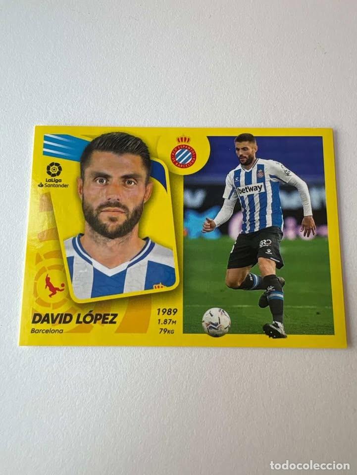 Cromos de f&uacute;tbol: Cromo David L&oacute;pez Espanyol 11 Liga Este 2021-22