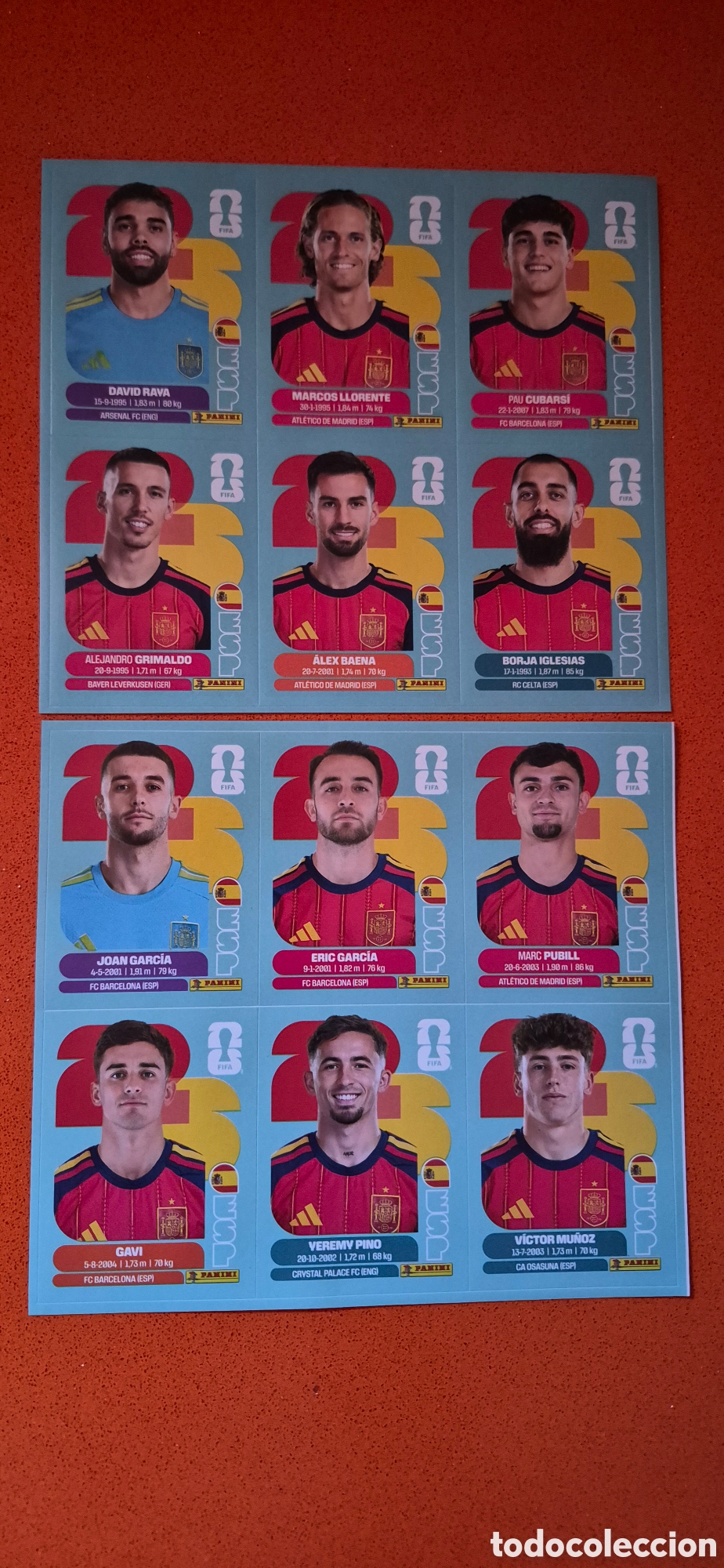 Football Stickers: 12 CROMOS ACTUALIZACI&Oacute;N MUNDIAL 2026