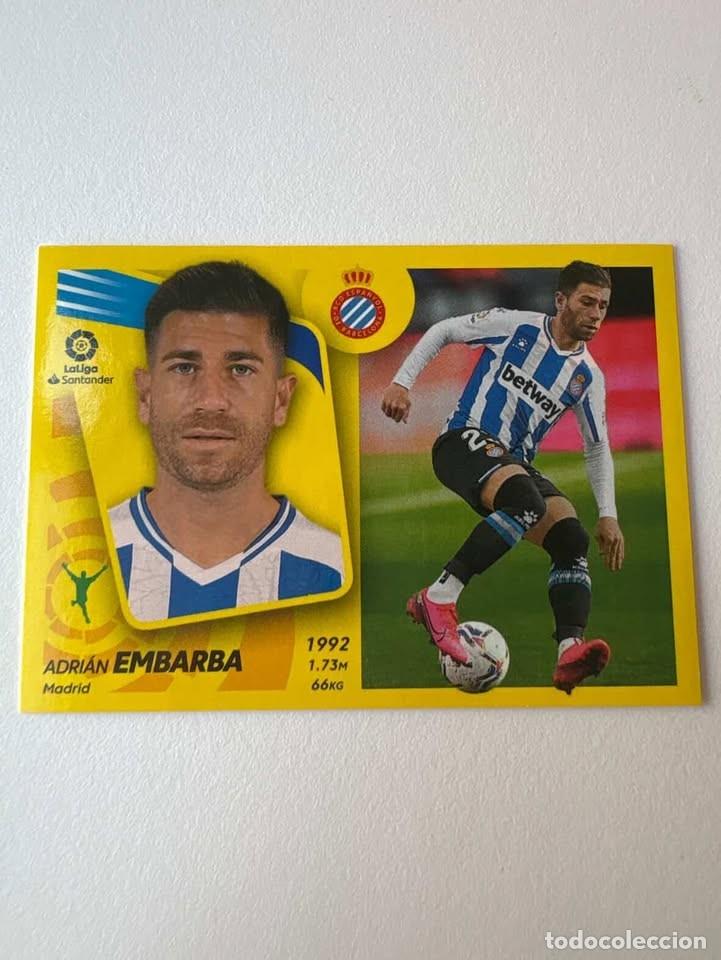 Cromos de f&uacute;tbol: Cromo Adri&aacute;n Embarba Espanyol 16 Liga Este 2021-22