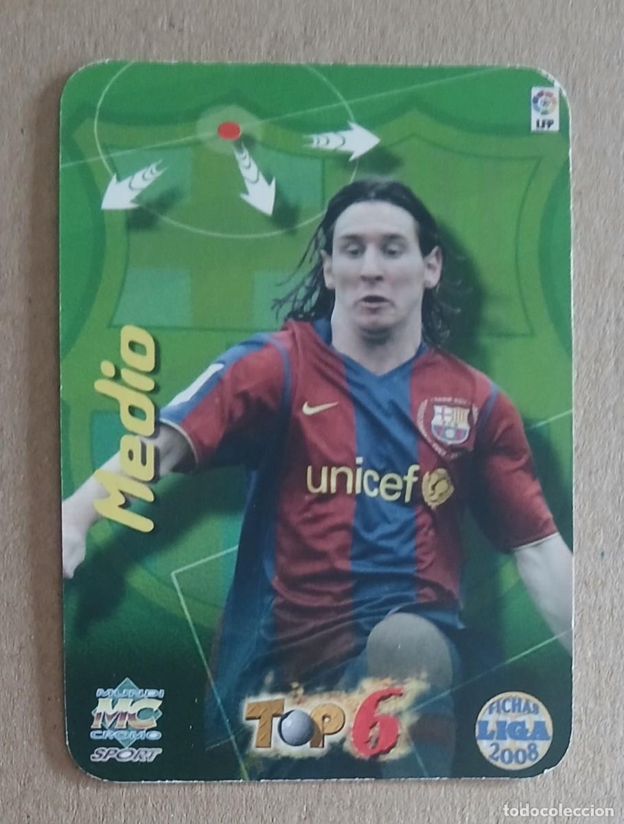 Cromos de f&uacute;tbol: CROMO n&ordm; 661 MESSI BARCELONA TOP ONCE BRILLO LISO MUNDICROMO 2007-2008. Nuevo.
