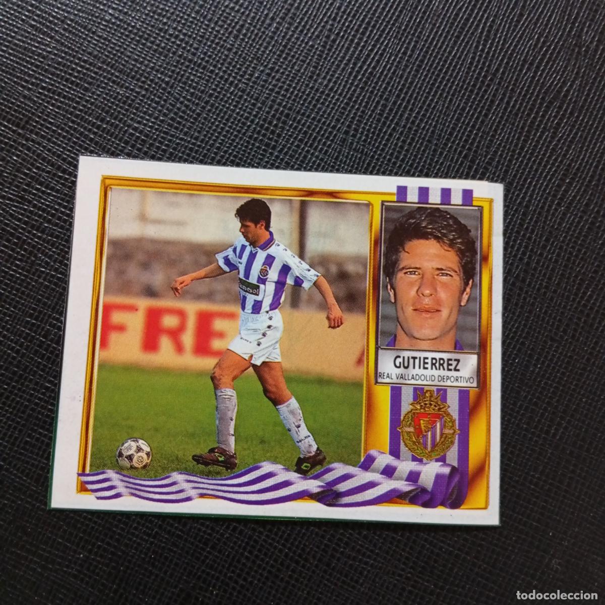 Cromos de f&uacute;tbol: GUTIERREZ VALLADOLID ESTE 1995 1996 CROMO FUTBOL 95 96 - RECORTADO - A76 PG10 FICHAJE 36