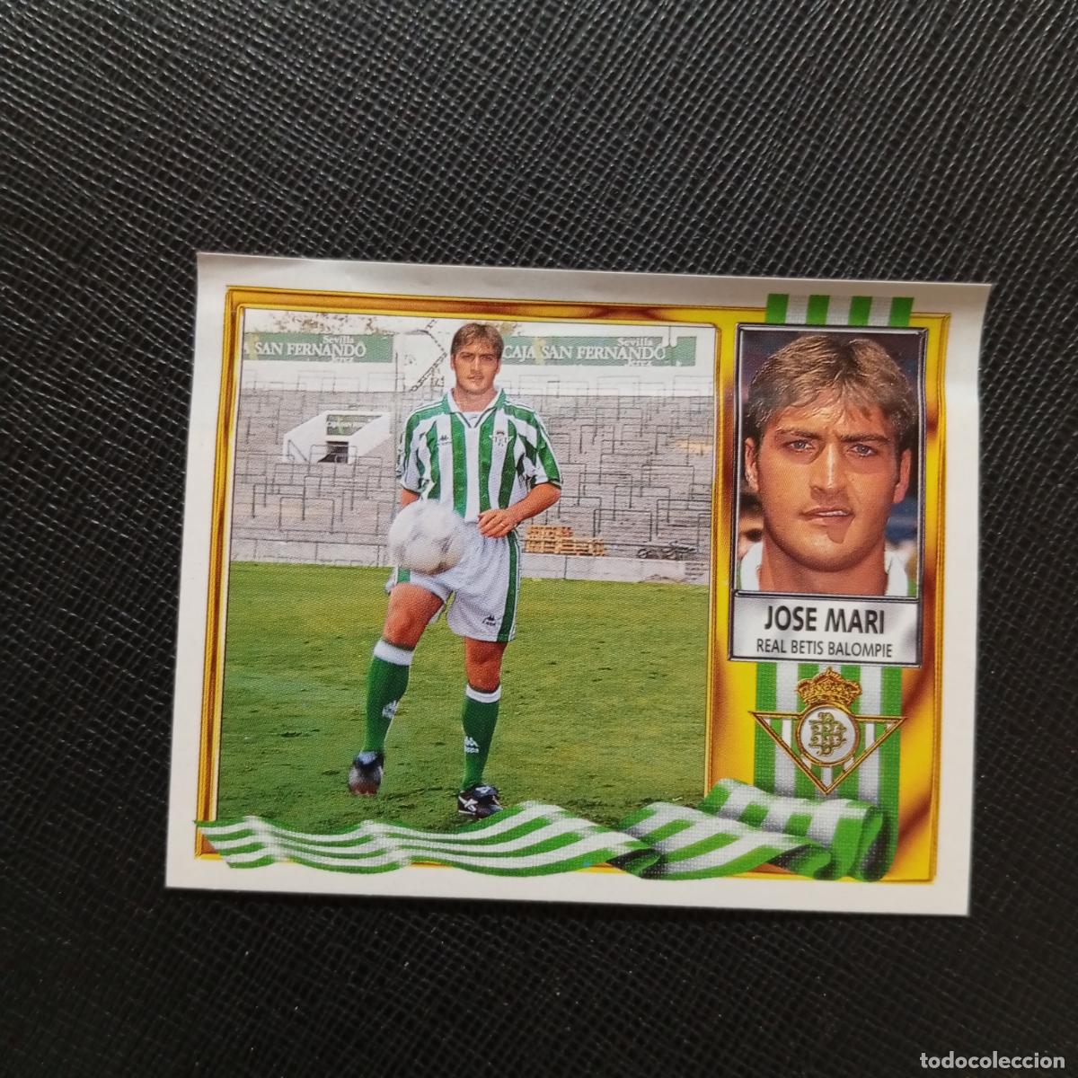 Cromos de f&uacute;tbol: JOSE MARI REAL BETIS ESTE 1995 1996 CROMO FUTBOL 95 96 - VENTANILLA - A39 PG10 COLOCA