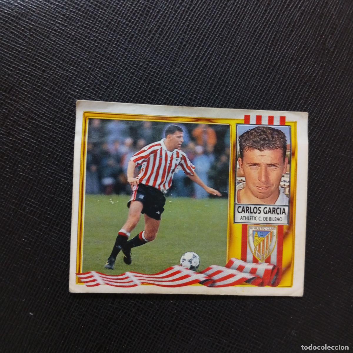 Cromos de f&uacute;tbol: CARLOS GARCIA BILBAO ESTE 1995 1996 CROMO FUTBOL 95 96 - VENTANILLA - A39 PG19 COLOCA