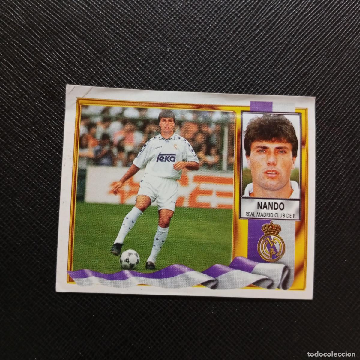 Cromos de f&uacute;tbol: NANDO REAL MADRID ESTE 1995 1996 CROMO FUTBOL 95 96 - VENTANILLA - A39 PG82 COLOCA