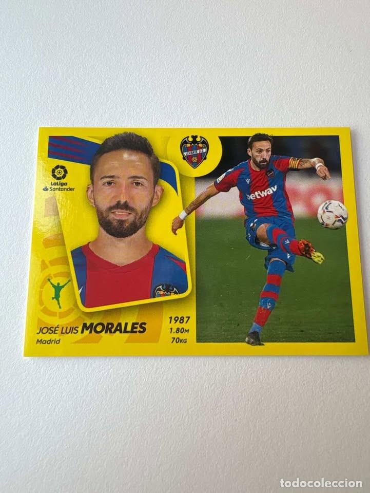 Cromos de f&uacute;tbol: Cromo Jos&eacute; Luis Morales Levante 18 Liga Este 2021-22