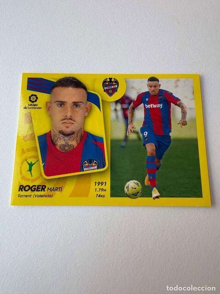Cromos de f&uacute;tbol: Cromo Roger Mart&iacute; Levante 20 Liga Este 2021-22