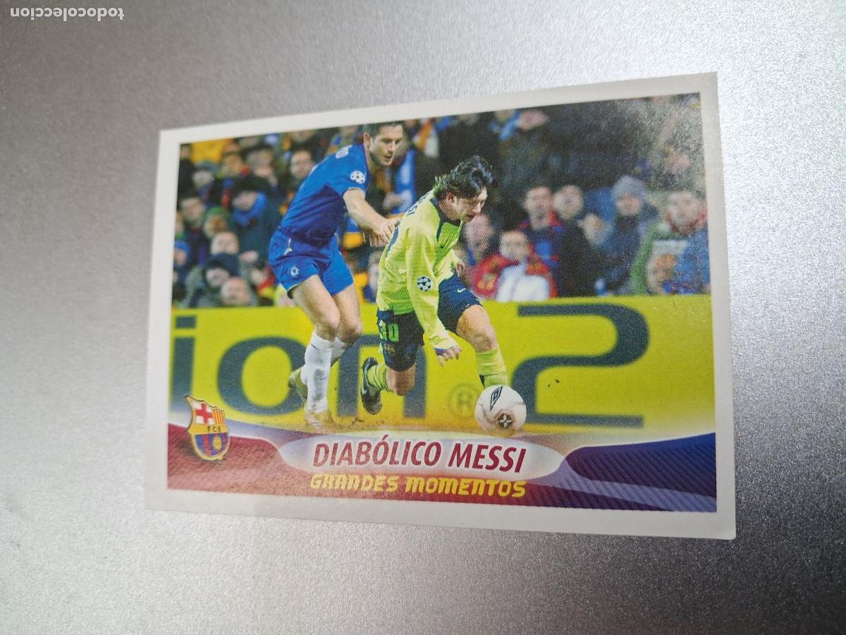 Cromos de f&uacute;tbol: CROMO TARJETA MESSI FC BARCELONA DIABOLICO MESSI 88 PANINI 2005 2006 NUEVO