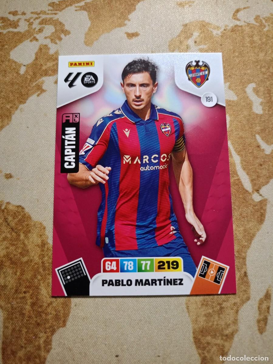 Cromos de f&uacute;tbol: Levante 191 PABLO MART&Iacute;NEZ Adrenalyn 2025-26