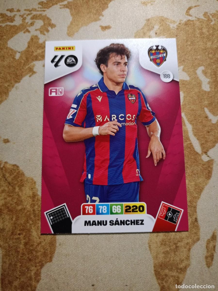 Cromos de f&uacute;tbol: Levante 188 MANU S&Aacute;NCHEZ Adrenalyn 2025-26