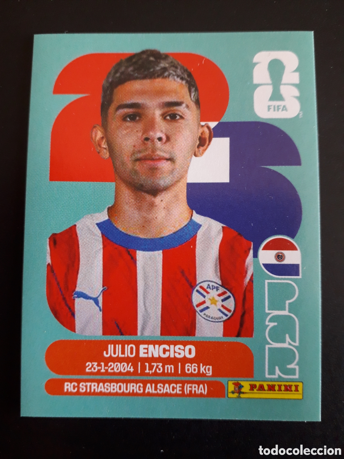 Cromos de f&uacute;tbol: ENCISO PARAGUAY PAR 15 MUNDIAL F&Uacute;TBOL 2026 FIFA WORLD CUP PANINI SIN PEGAR PEDIDO M&Iacute;NIMO 3&euro;